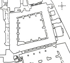 Plano del Claustro de la Catedral de Plasencia