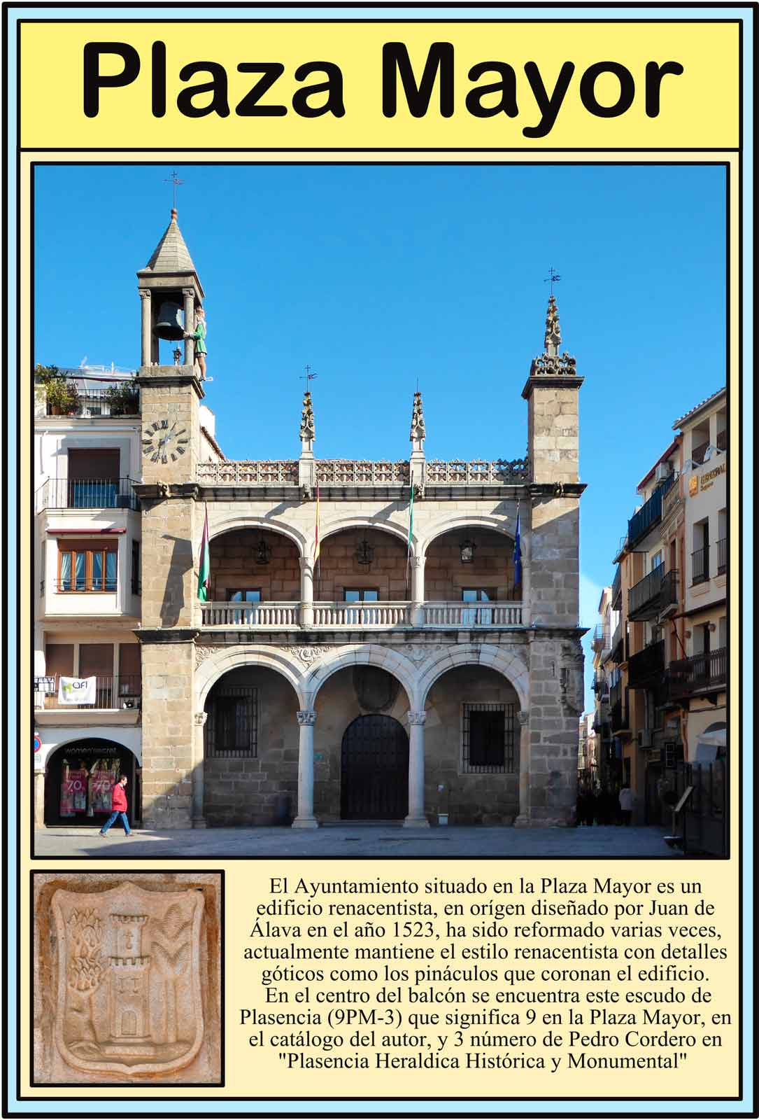 Plasencia Ayuntamiento en la Plaza Mayor