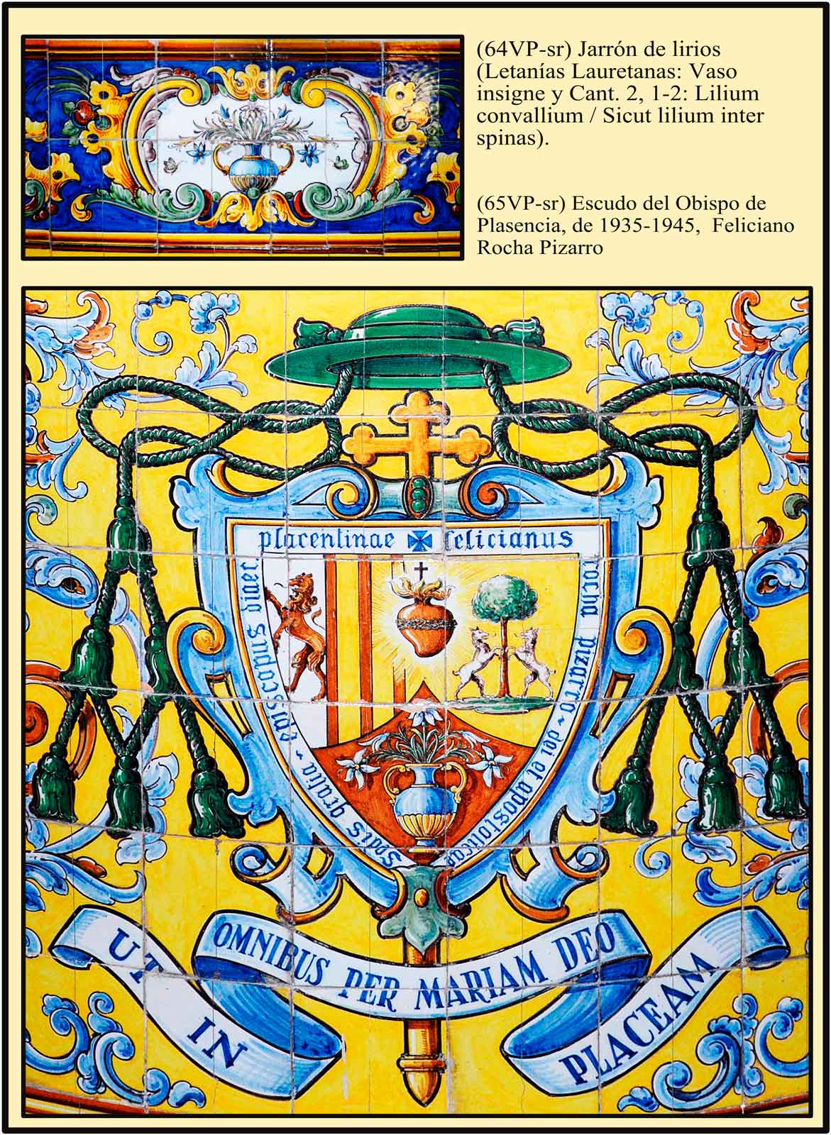 Heraldica eclesiastica y mariana. Escudo del obispo Rocha